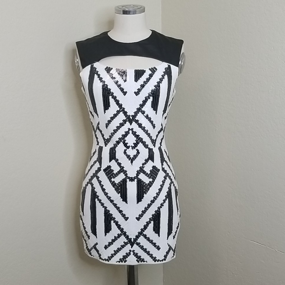 Sequins Cut Out Dress